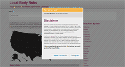 Desktop Screenshot of localbodyrubs.com